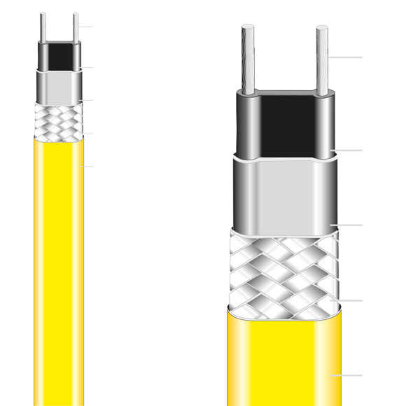 Isıtıcı Kablo MSB -110 °C - 130 °C Kendinden Regüleli Isitici Kablo MSB 