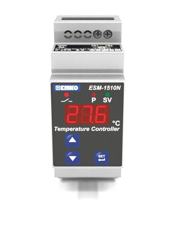 Isıtıcı Kablo Ray Tipi Termostat  ESM-1510N Ray Montajlı Dijital On-Off Sıcaklık Kontrol Cihazı